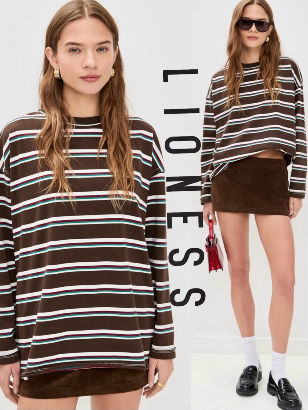 NWT - LIONESS Horizon Asymmetric Long Sleeve Top